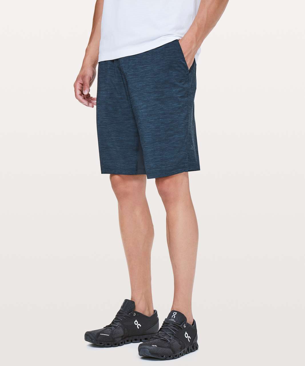 Lululemon T.H.E. Short *Linerless 11 Updated - Heather Allover Iron Blue  True Navy - lulu fanatics