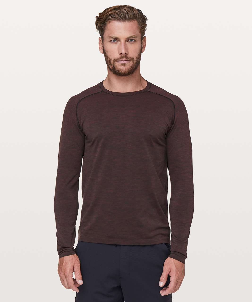 Lululemon Metal Vent Tech Long Sleeve - Cassis / Black