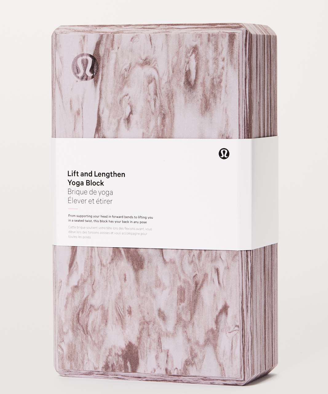 Lululemon Lift & Lengthen Yoga Block - Smoky Blush / Misty Mocha