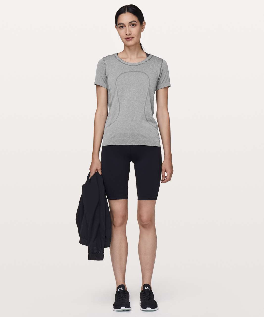 Lululemon Swiftly Tech Short Sleeve (Breeze) *Relaxed Fit - Slate / White (First Release)