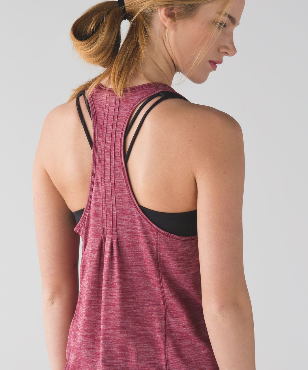 Lululemon Hotwave Tank - Heathered Rosewood