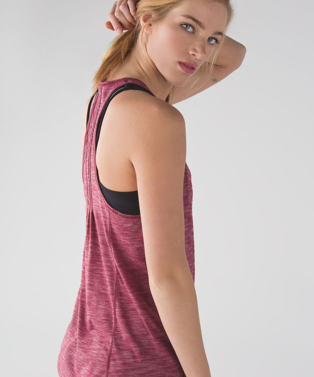 Lululemon Hotwave Tank - Heathered Rosewood