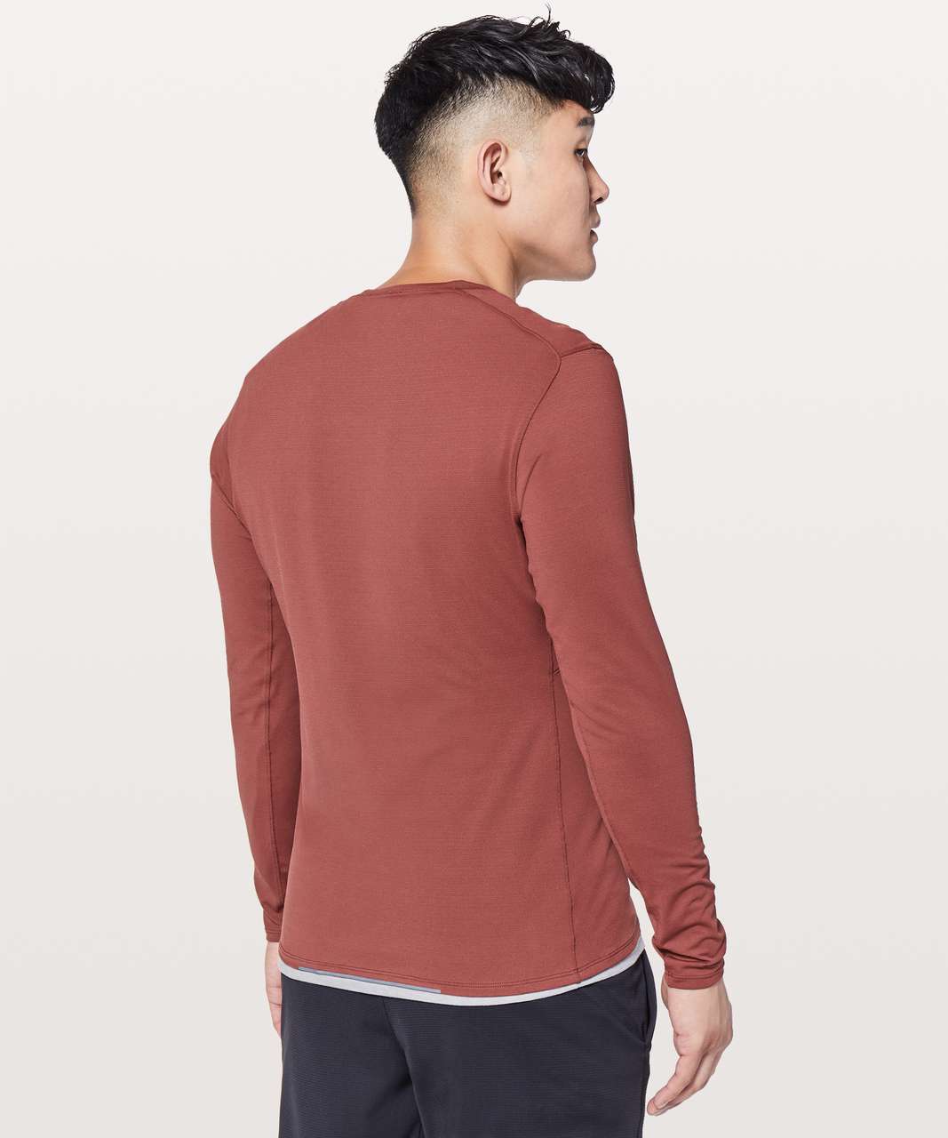 Lululemon Nulu Relaxed-Fit Yoga Long Sleeve Shirt - Smoky Red - lulu  fanatics