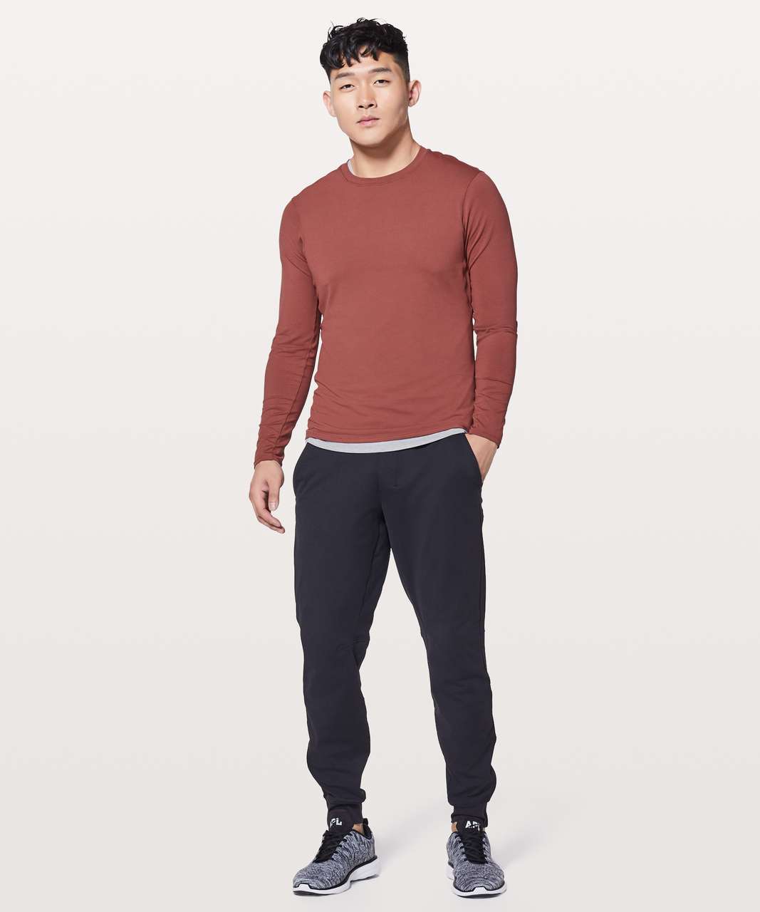 Lululemon Drysense Mesh Long Sleeve - Smoky Red