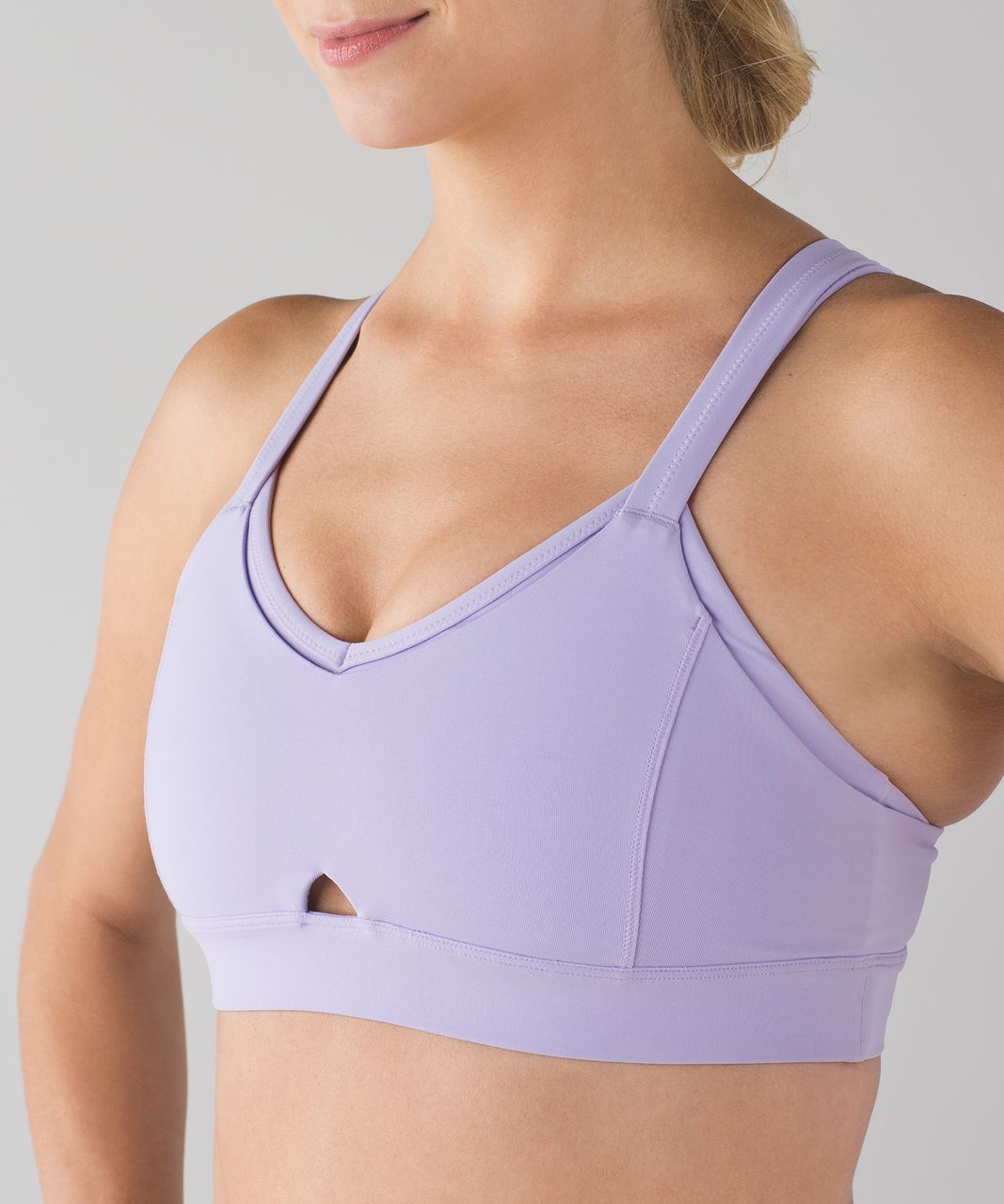 lilac sports bra