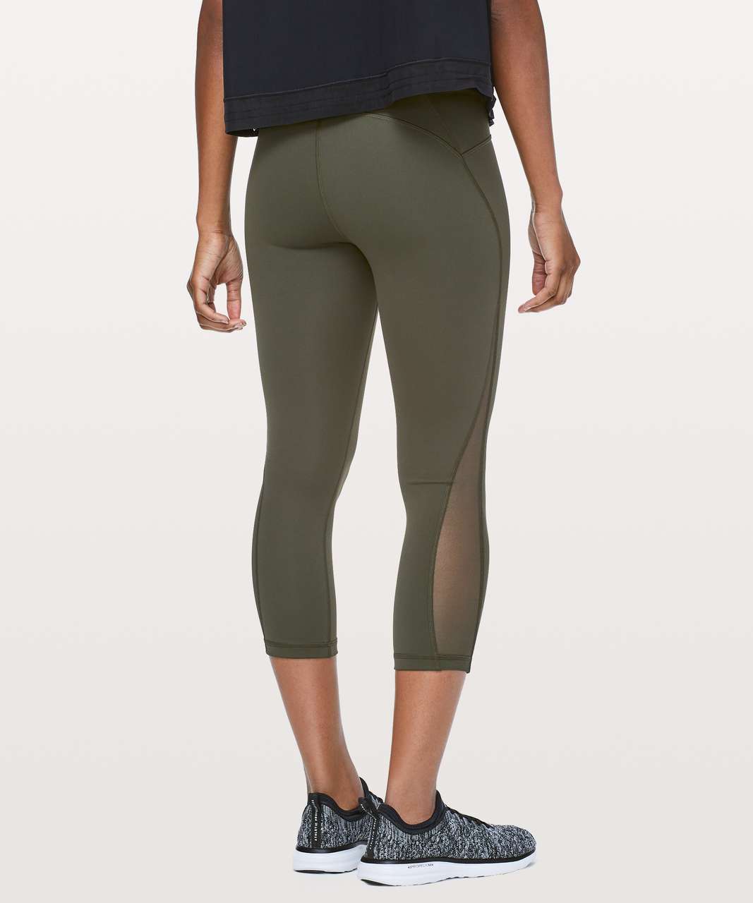 Lululemon Train Times Crop *21 - Dark Olive - lulu fanatics