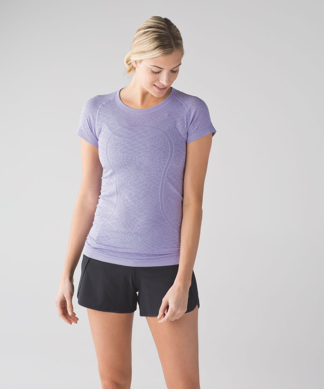 Lululemon Swiftly Tech Short Sleeve Crew - Heathered Lilac - lulu fanatics