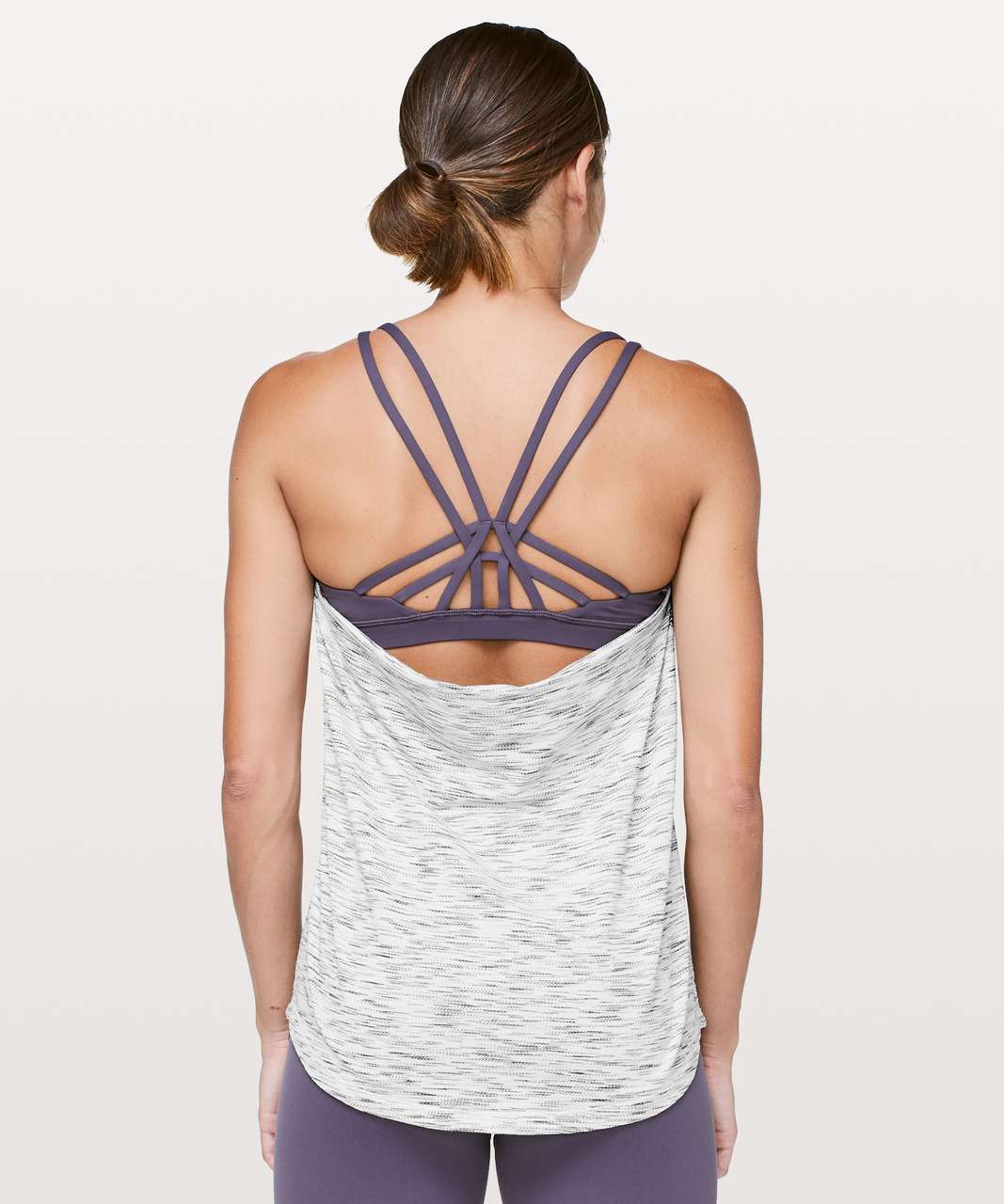 Lululemon Moment To Movement 2-In-1 Tank - Tiger Space Dye Black White / Moonphase