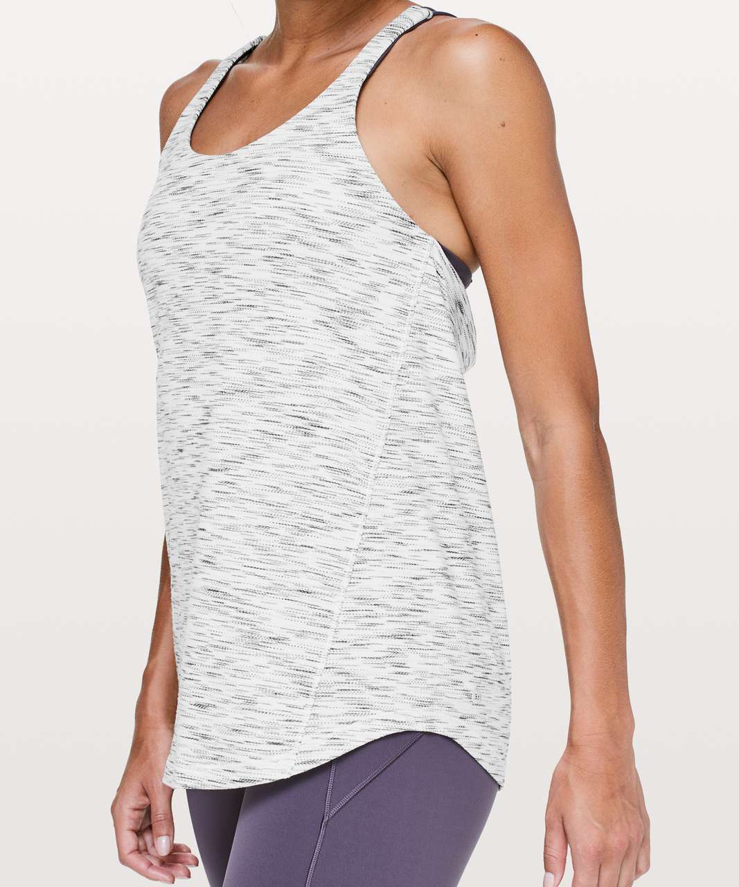 Lululemon Moment To Movement 2-In-1 Tank - Tiger Space Dye Black White / Moonphase