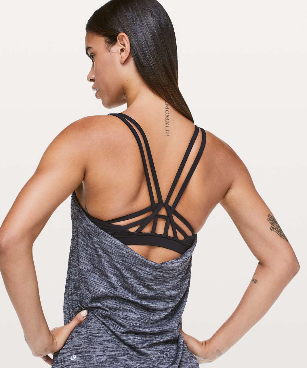 Lululemon Moment To Movement 2-In-1 Tank - Heathered Black / Black