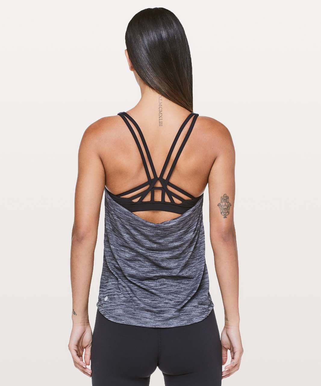 Lululemon Moment To Movement 2-In-1 Tank - Heathered Black / Black