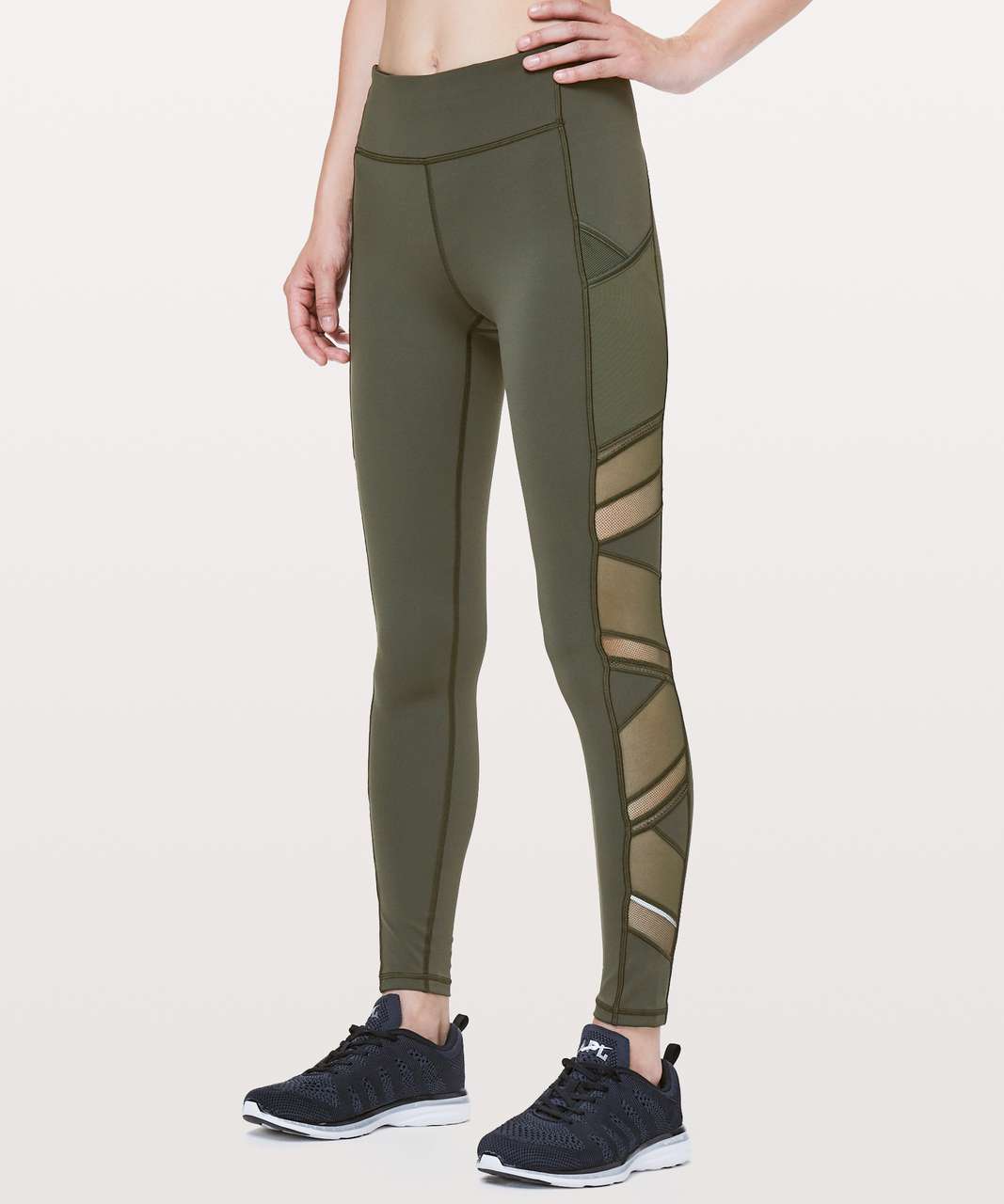 Lululemon Speed Up Tight *Mesh 28" - Camo Green