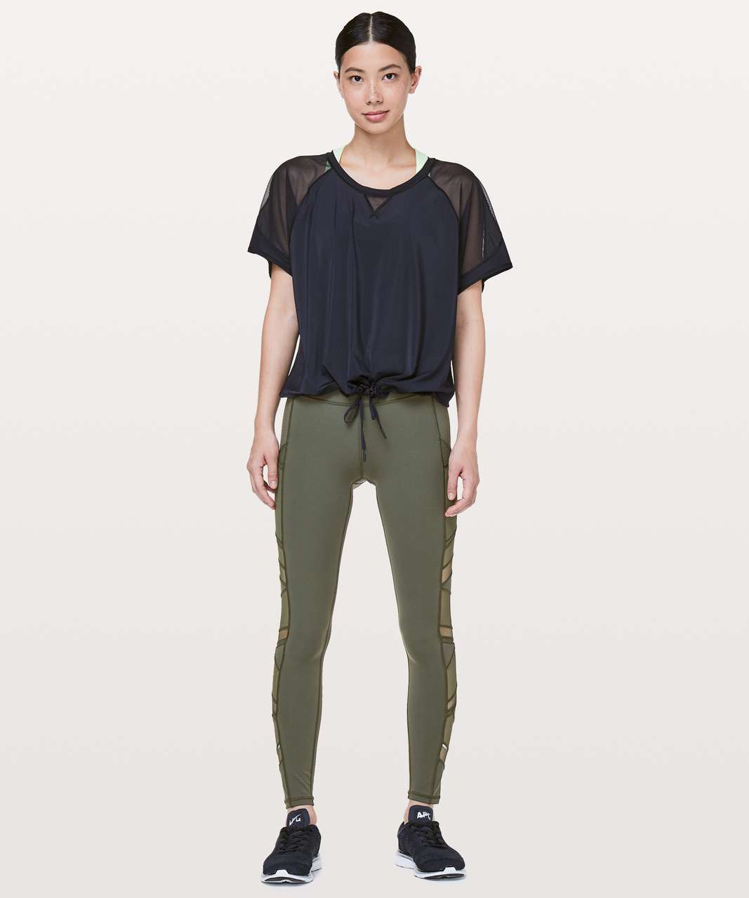 Lululemon Speed Up Tight *Mesh 28 - Camo Green - lulu fanatics