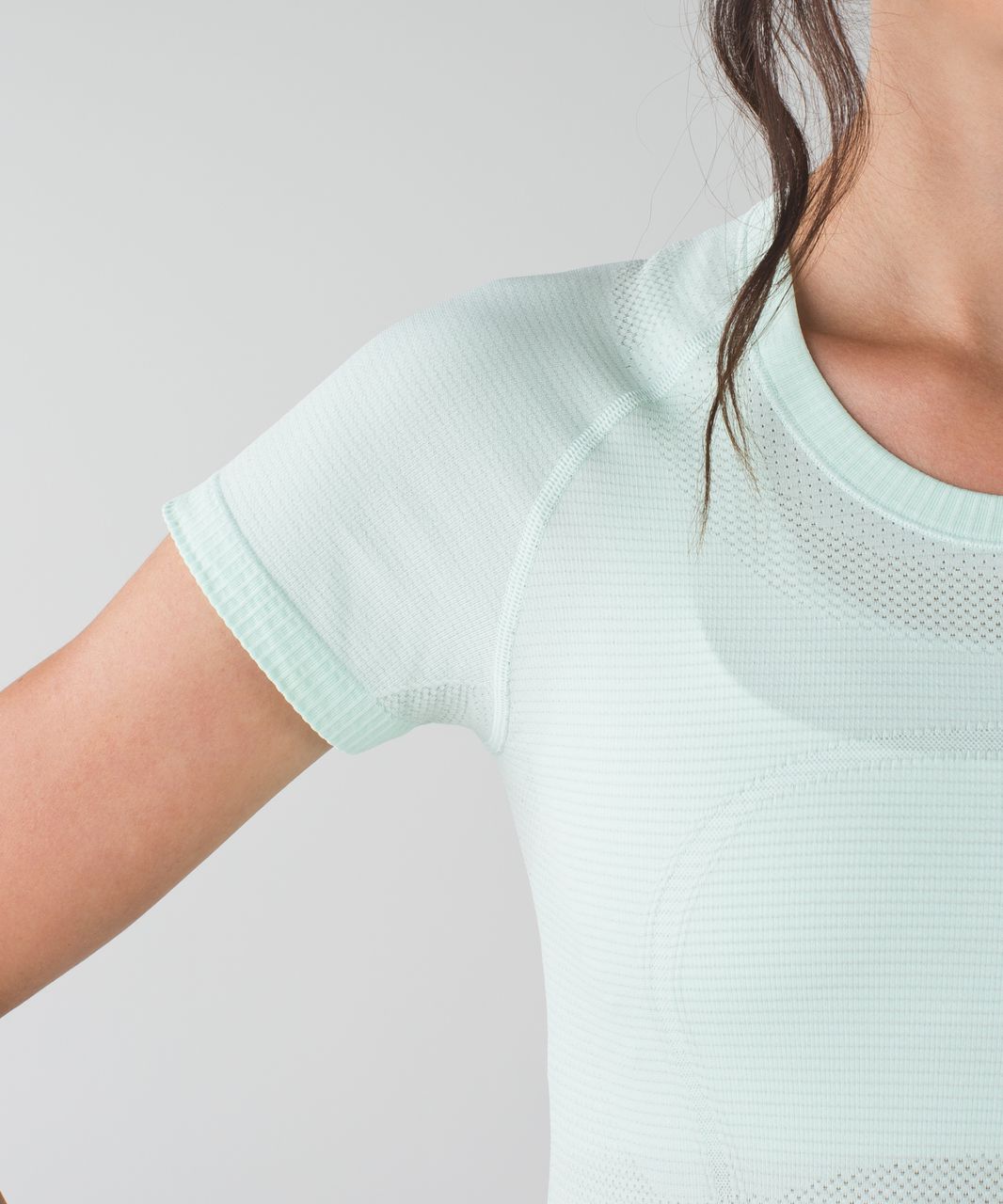 Lululemon Swiftly Tech Short Sleeve Crew - Heathered Sea Mist