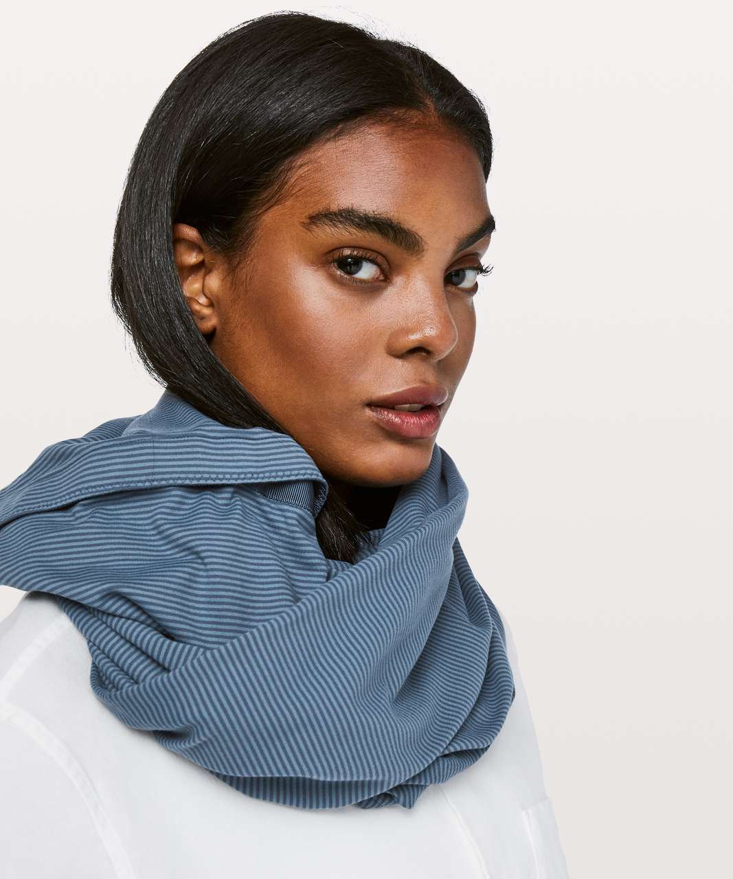 Lululemon Vinyasa Scarf (Rulu) - Heathered Herringbone Heathered Slate  Black - lulu fanatics