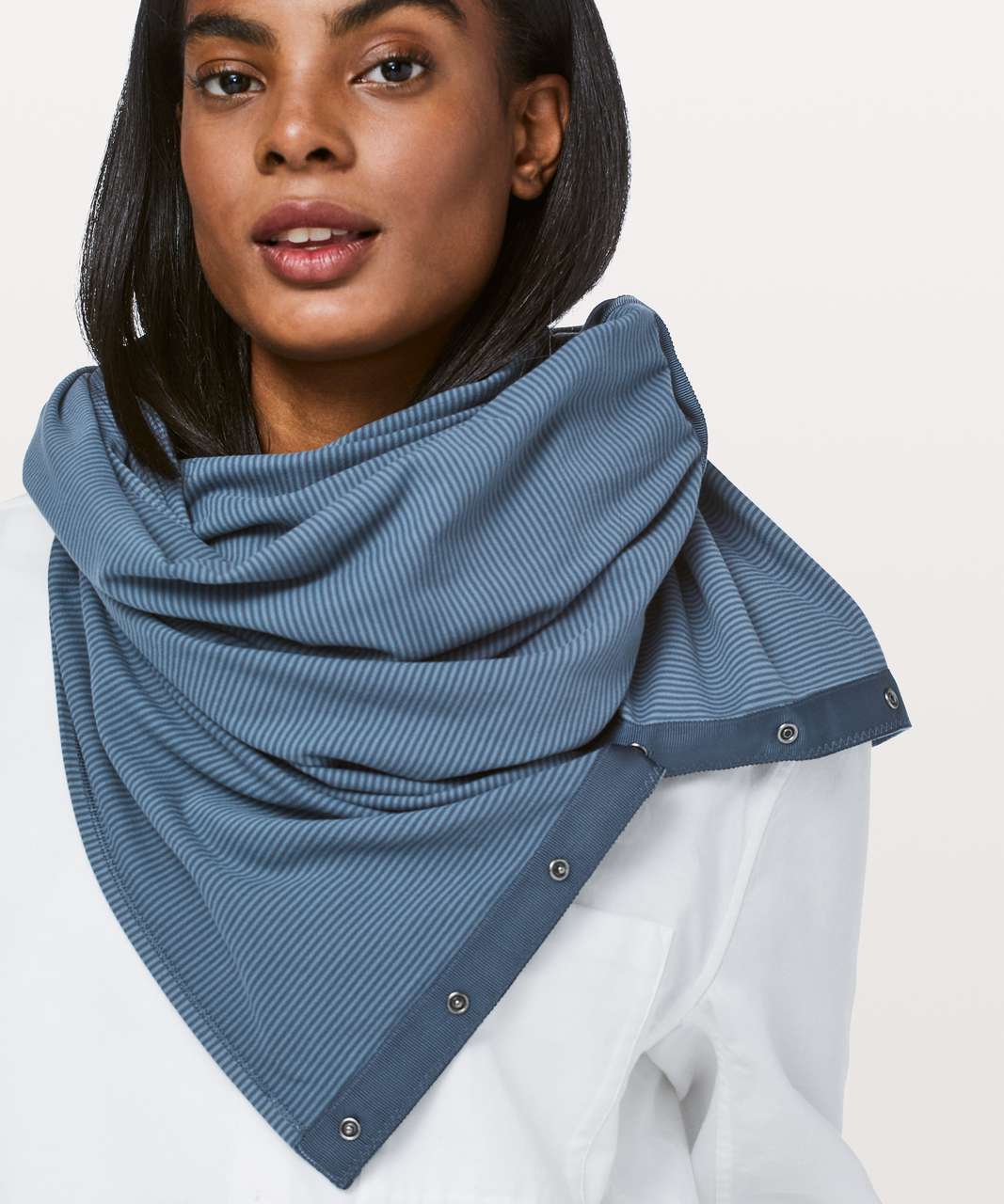 Lululemon Vinyasa Scarf Rulu Heathered Herringbone Slate