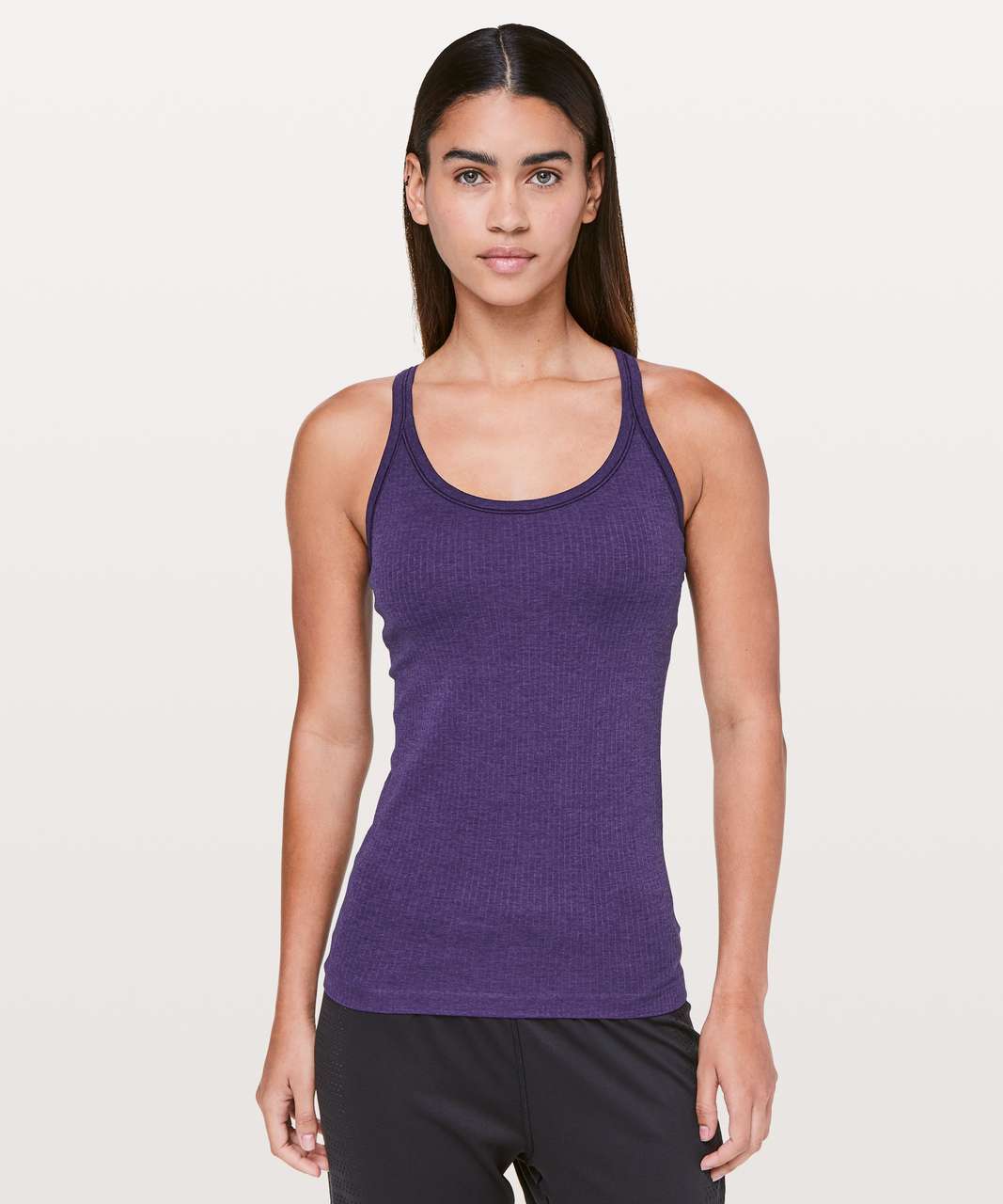 Lululemon Ebb to Street Racerback Bra *Shine - Black / Silver - lulu  fanatics