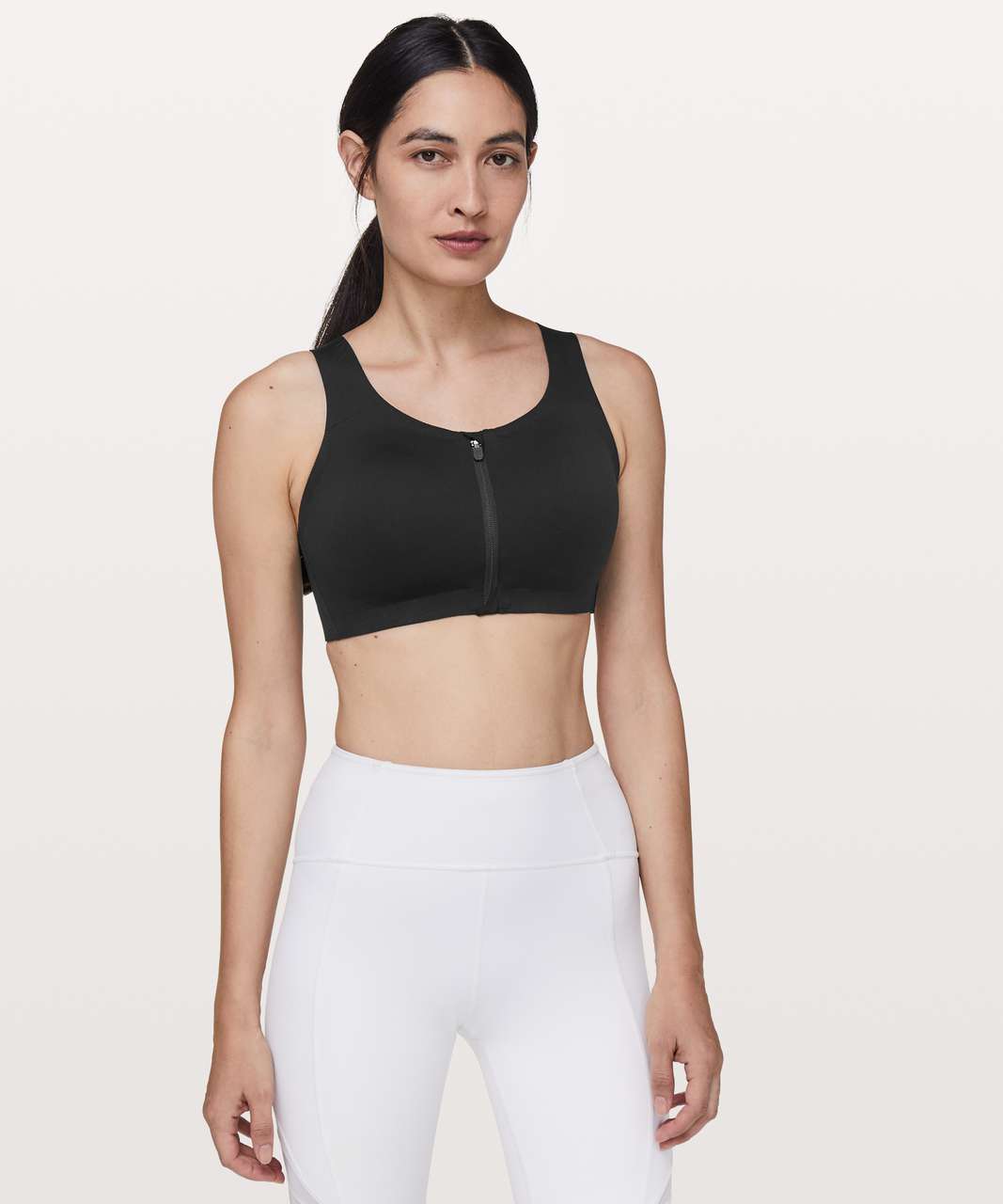 lululemon zip front sports bra