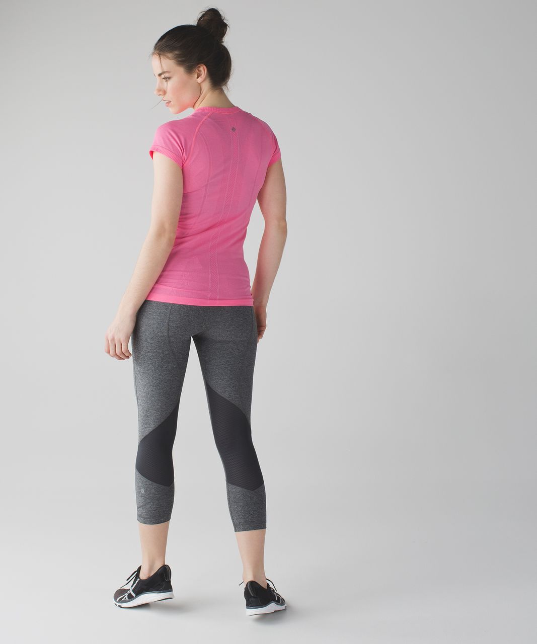 Lululemon Swiftly Tech Short Sleeve Crew - Heathered Neon Pink