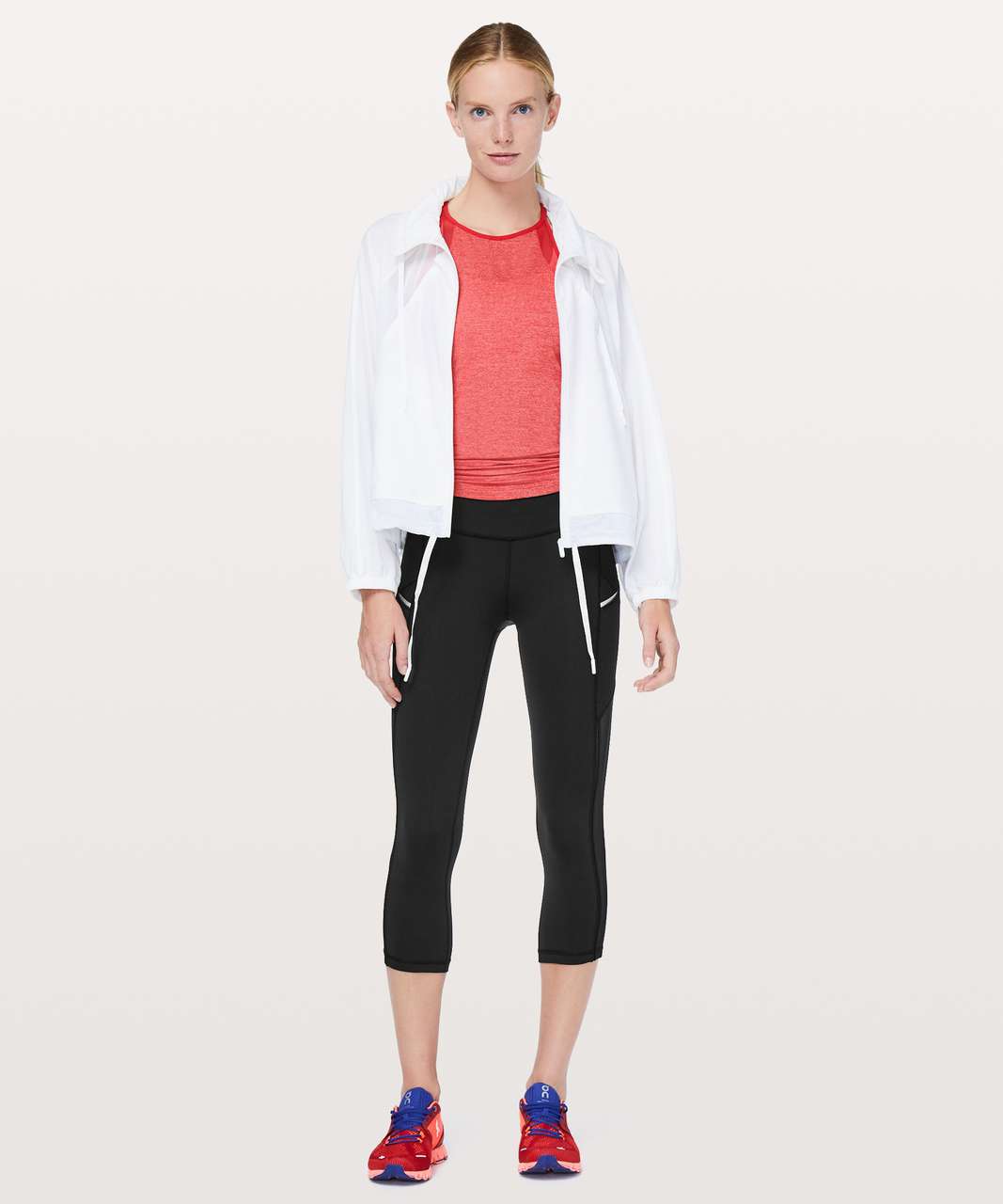 Lululemon Speed Up Crop *Mesh 21 - Black - lulu fanatics