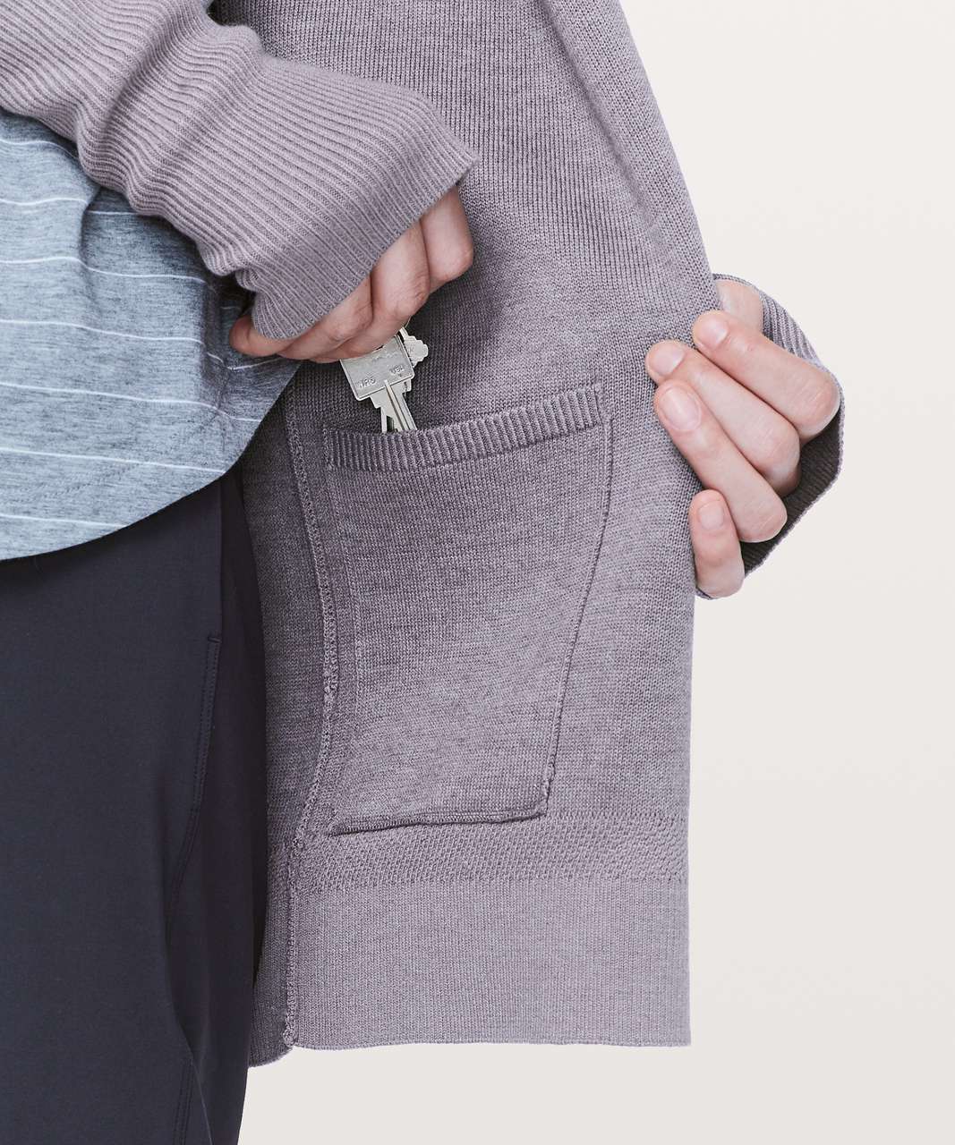 Lululemon City Street Cardigan - Mystique / Heathered Mystique