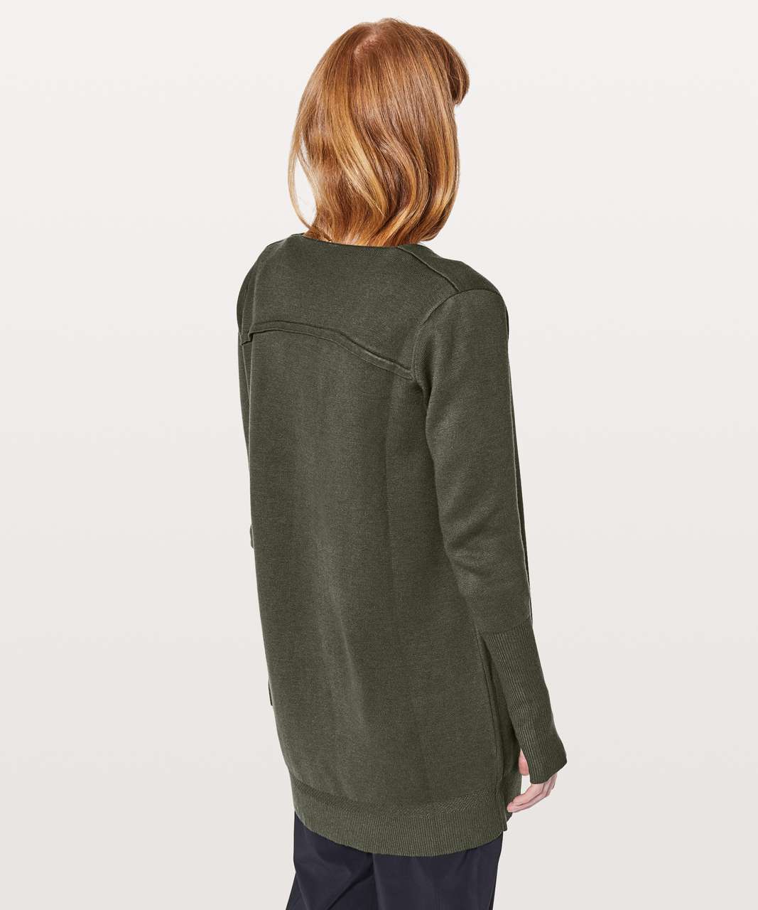 Lululemon City Street Cardigan - Camo Green / Heathered Camo Green