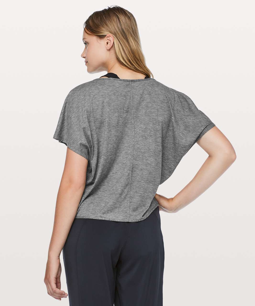 Lululemon Cruise The Circuits Short Sleeve - Heathered Black