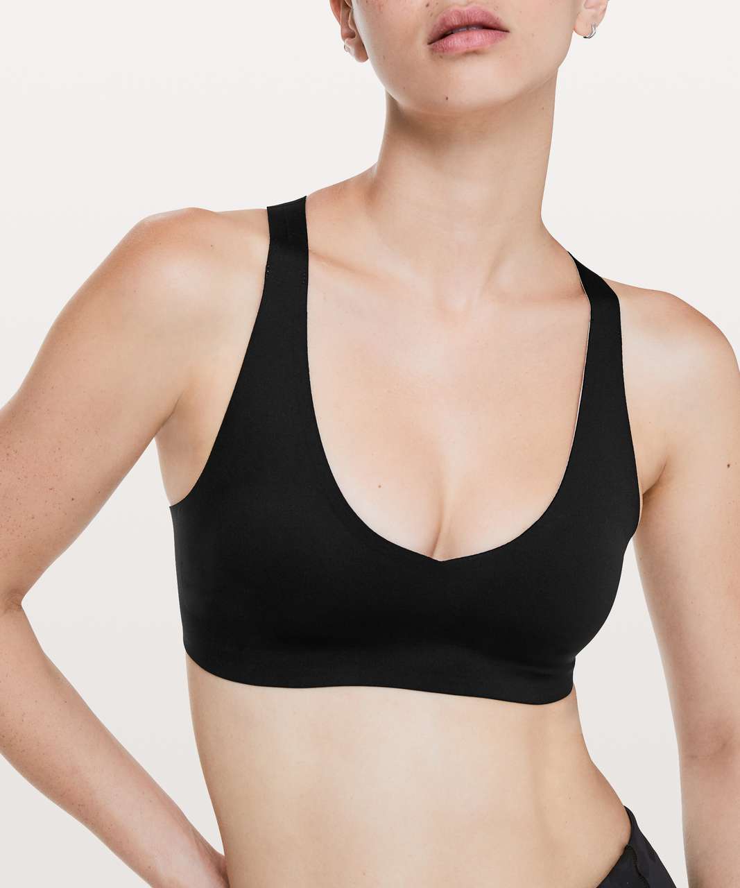 Lululemon Light Strides Bra - Black - lulu fanatics