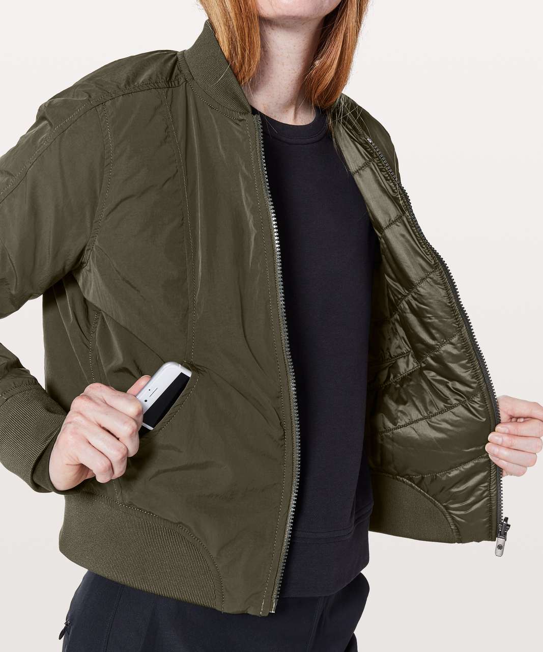 Lululemon Flip It & Reverse It Jacket - Dark Olive