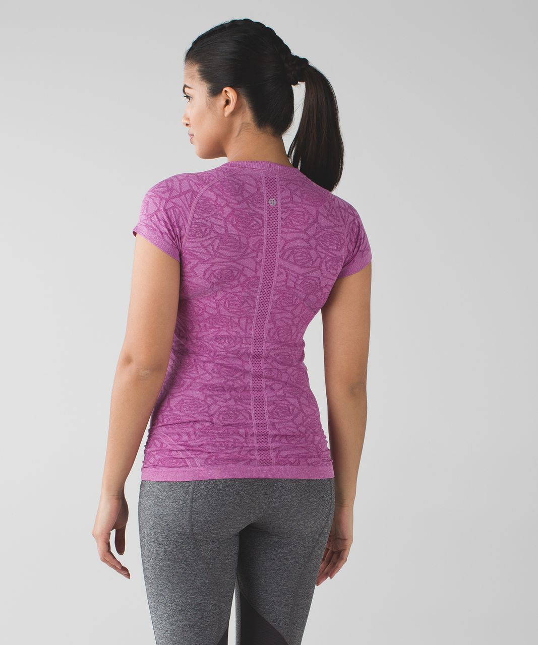 Lululemon Swiftly Tech Short Sleeve Crew - Heathered Regal Plum