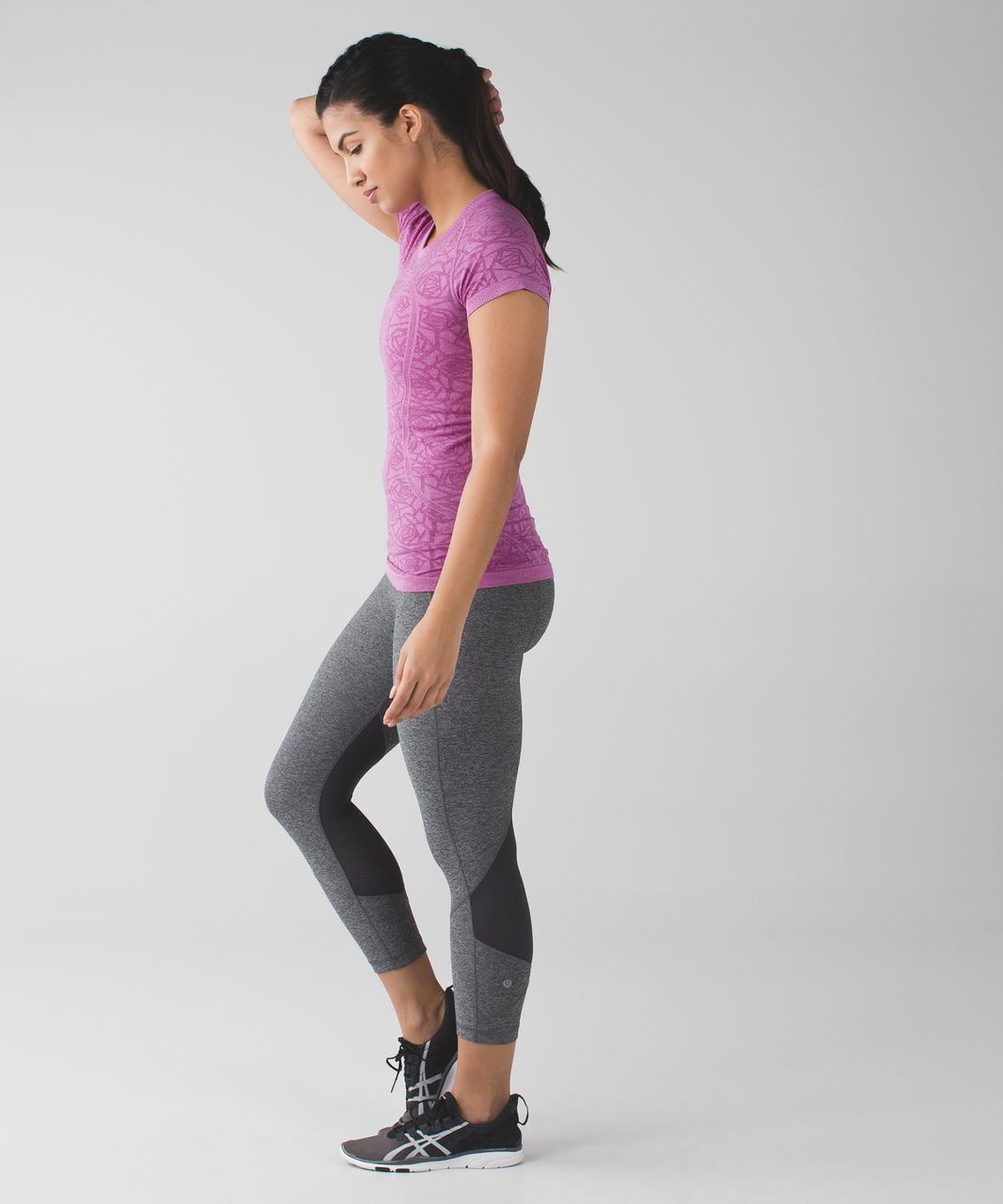 Lululemon Swiftly Tech Short Sleeve Crew - Heathered Regal Plum