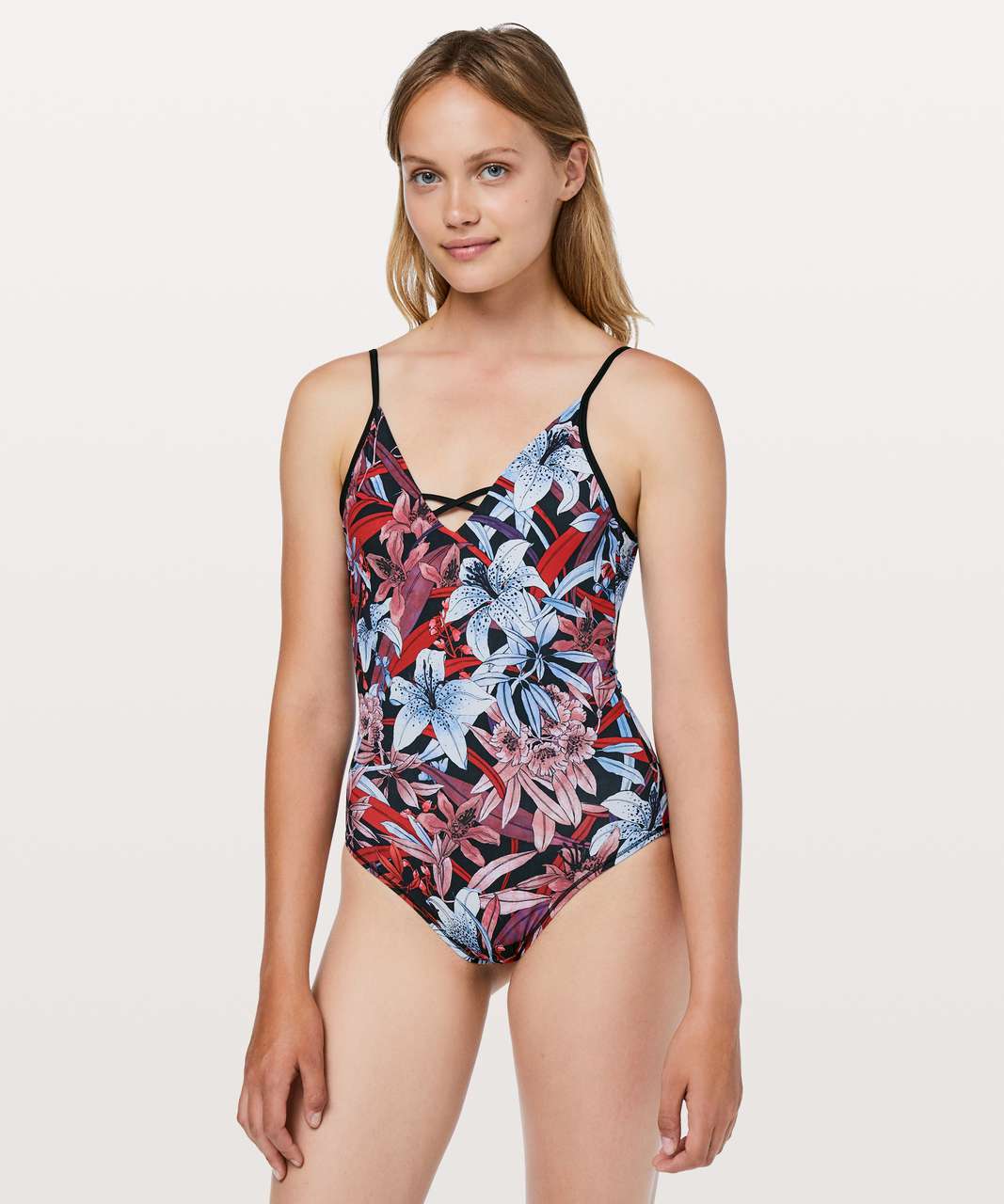 Lululemon Shoreline One Piece - Lush Lillies Multi