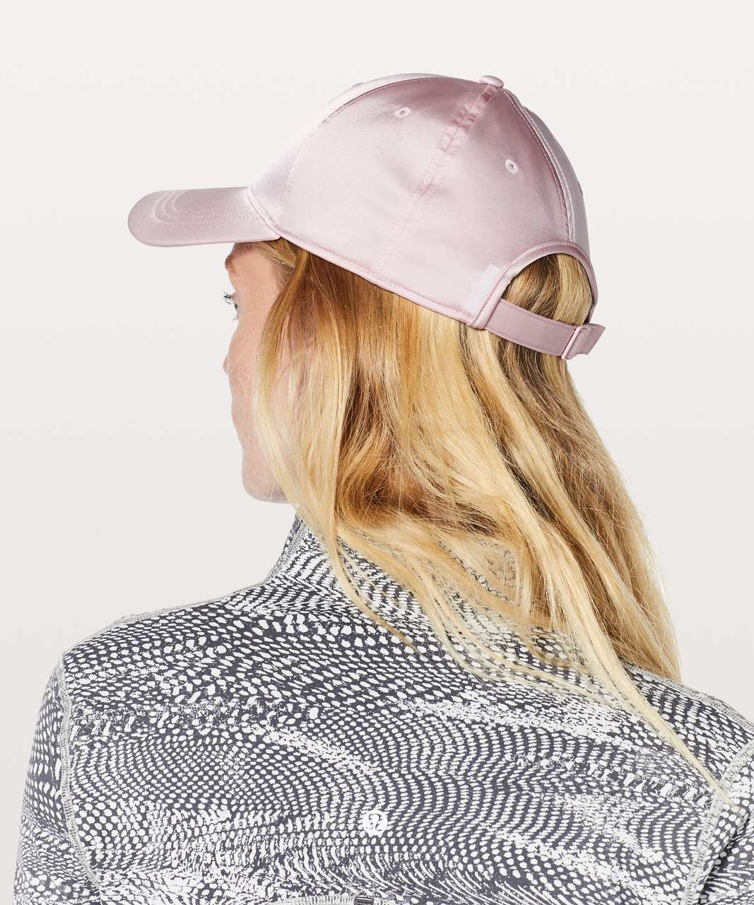 Pink satin discount baseball cap