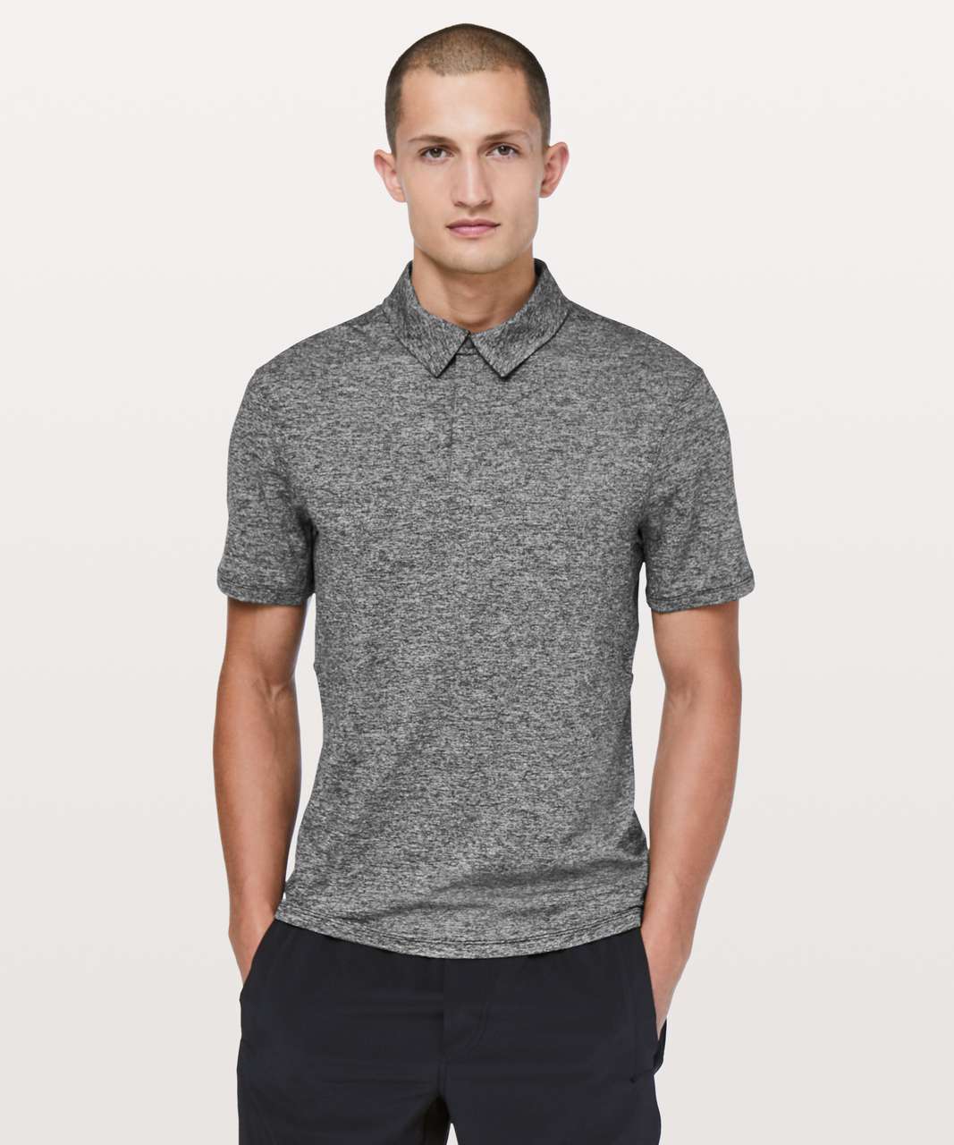 Lululemon Drysense Polo - Heathered Black