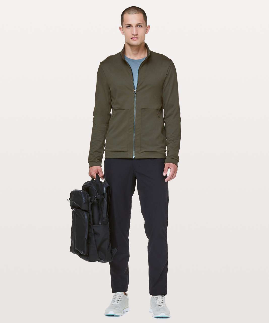 Lululemon Division Track Jacket - Dark Olive - lulu fanatics