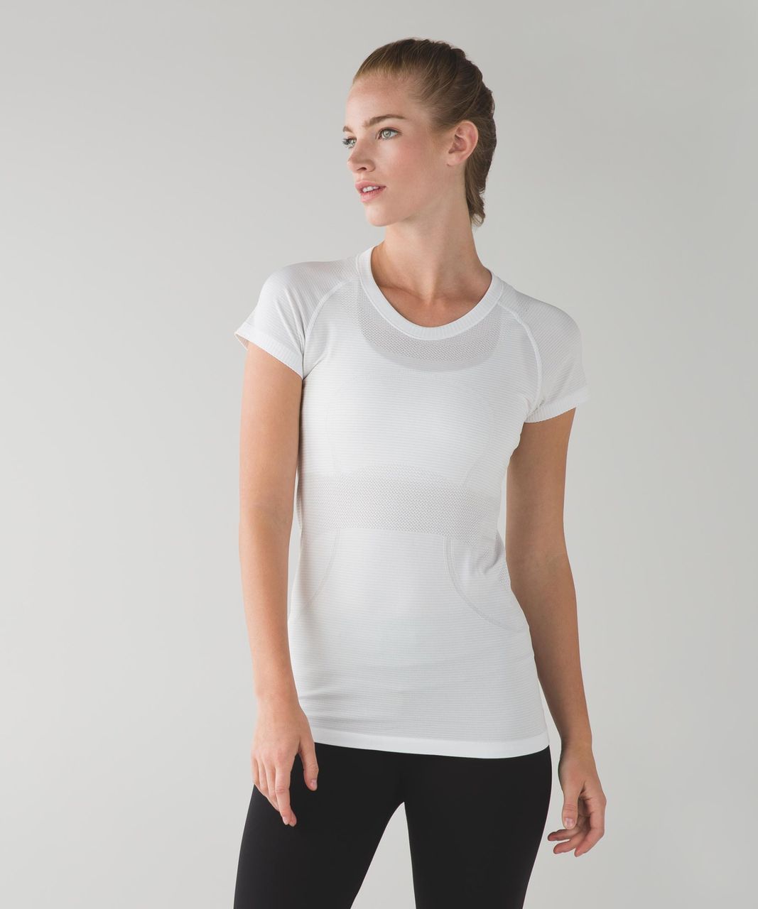 Lululemon Swiftly Tech Short Sleeve Crew - Heathered White - lulu