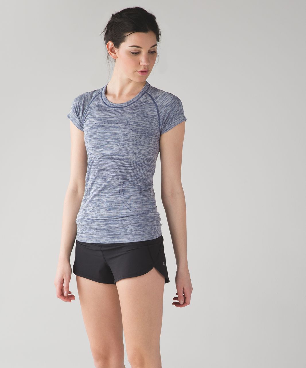 Lululemon Swiftly Tech Short Sleeve Crew - Heathered Hero Blue