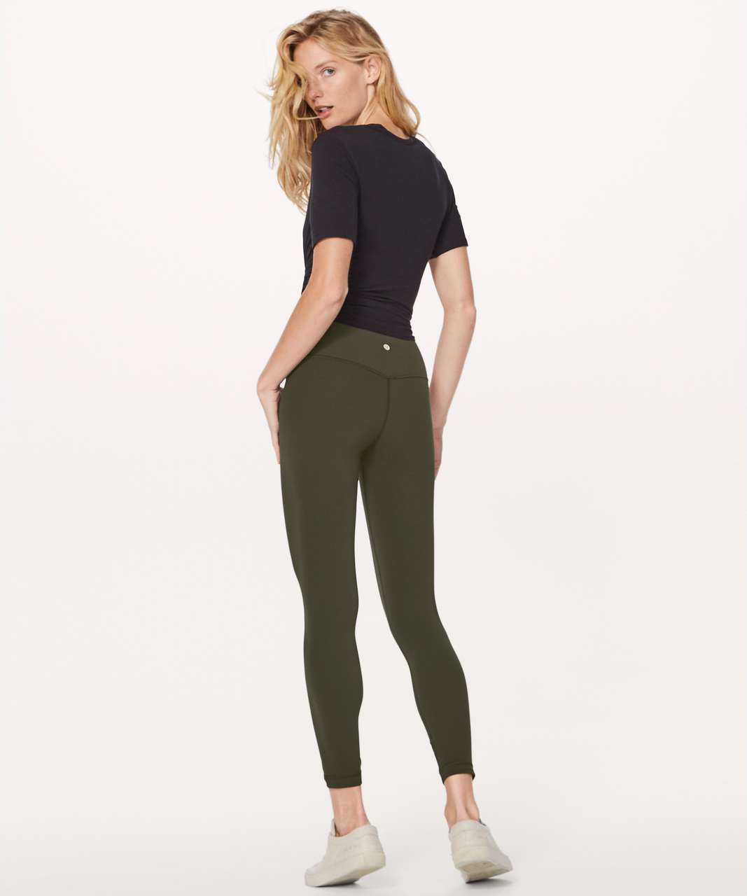 lululemon athletica, Pants & Jumpsuits, Lululemon Align Crop 2 Leggings  High Rise Activewear Dark Olive Green 6