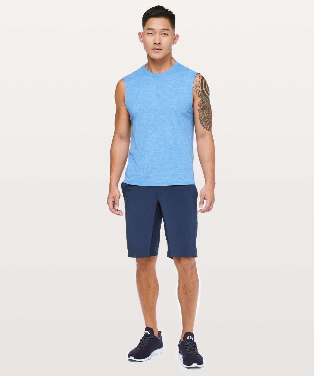 Lululemon Somatic Aero Sleeveless - Heathered Amalfi Blue