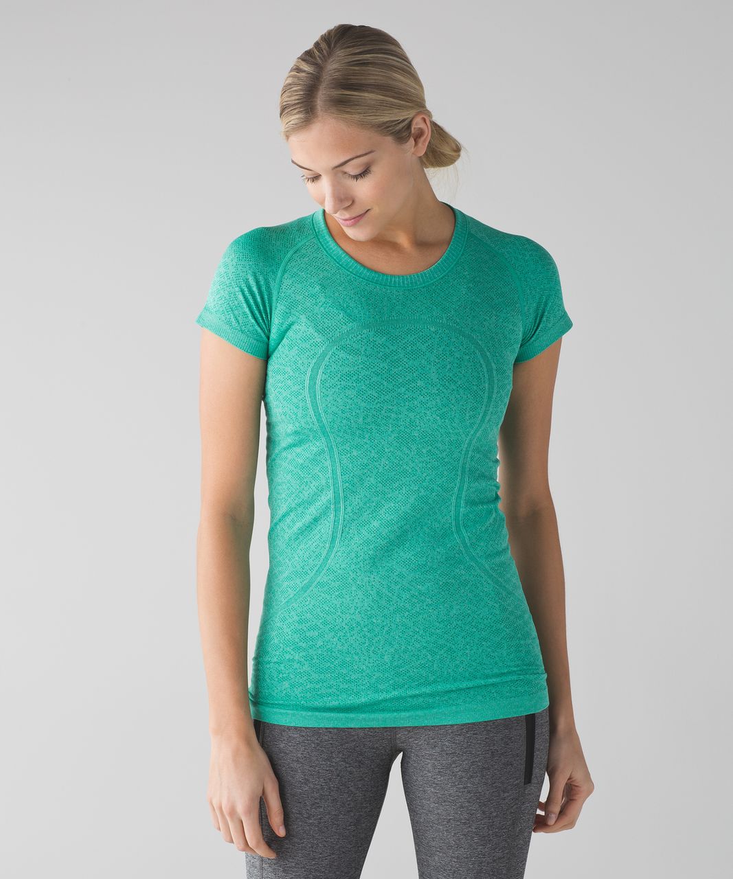 Lululemon Swiftly Tech Short Sleeve Crew - Heathered Jungle