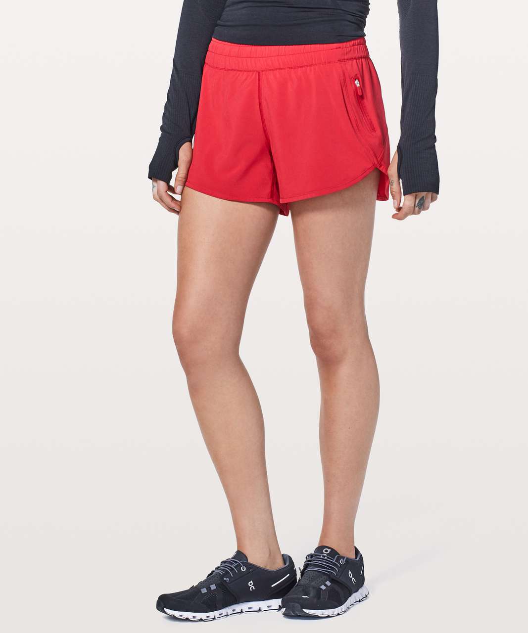 Lululemon Tracker Short V *4" - Flamenco Red (First Release)