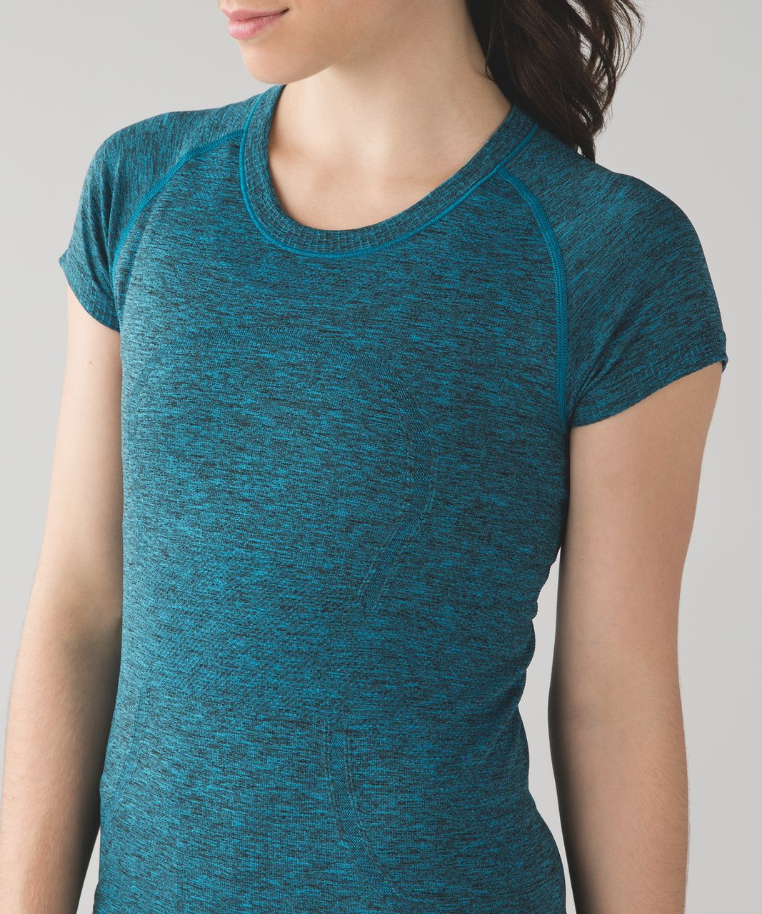 Lululemon Swiftly Tech Short Sleeve Crew - Heathered Kayak Blue