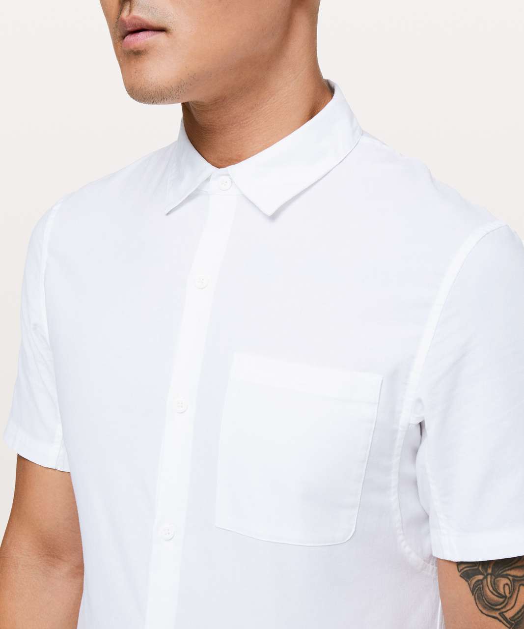 Lululemon All Town Short Sleeve Buttondown - White