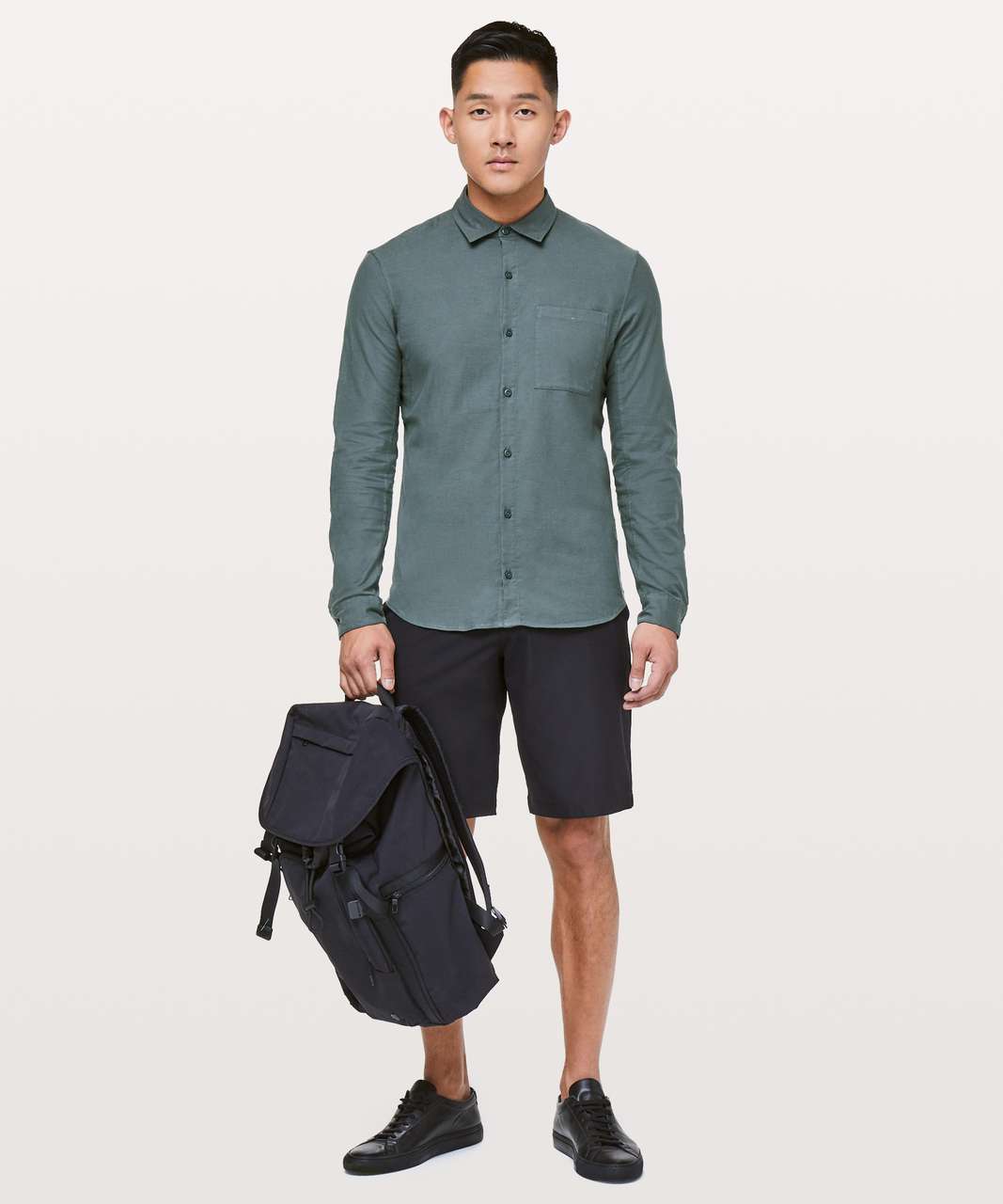 Lululemon All Town Buttondown - Gravity / Sea Steel