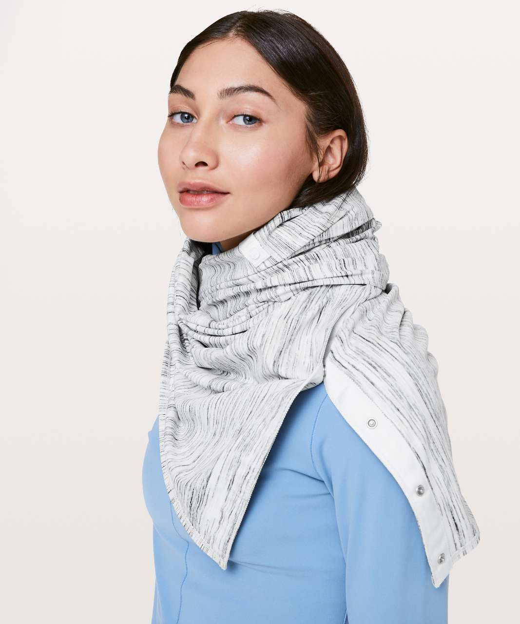 Lululemon Vinyasa Scarf *Rulu - Space Dye Camo White Silver Spoon