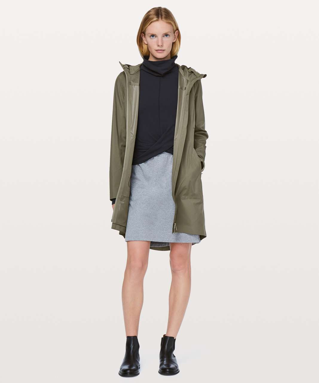 Lululemon Rain Rules Jacket - Sage (First Release) - lulu fanatics