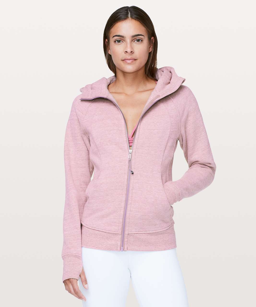 NWT Lululemon Scuba Hoodie *Light Cotton Fleece~SIZE:4~ Heathered  Springtime