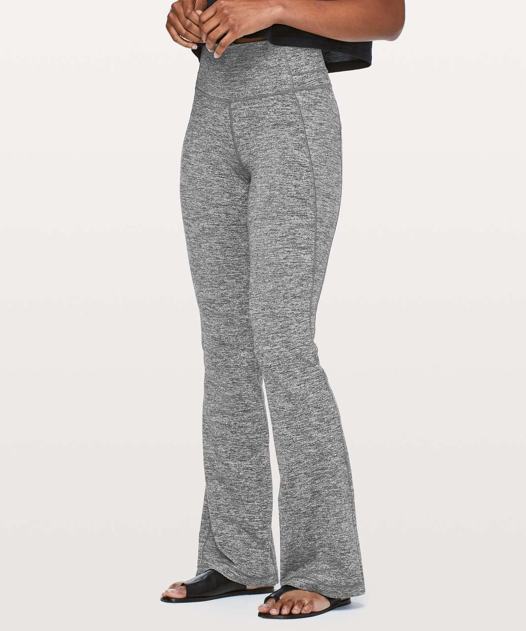 Lululemon Groove Pant Flare *32 - Heathered Black - lulu fanatics