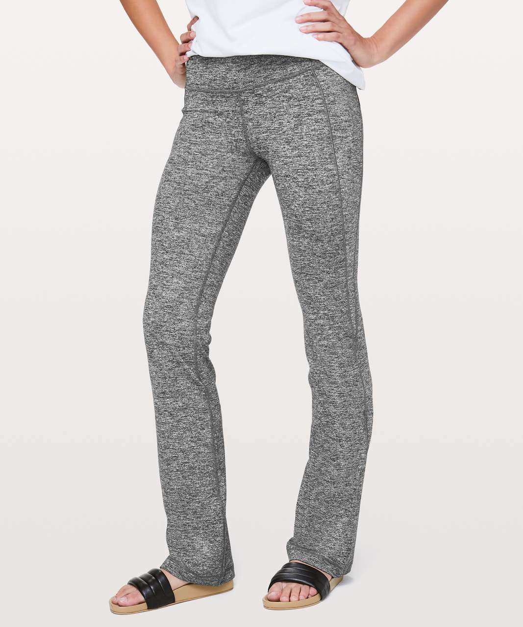 Lululemon Groove Pant *Full-On Luon (Tall) - Black / Heathered