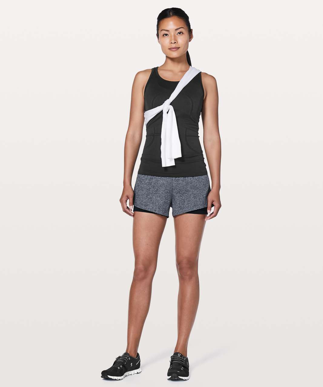 Lululemon Swiftly Tech Strappy Tank - Black / Black - lulu fanatics